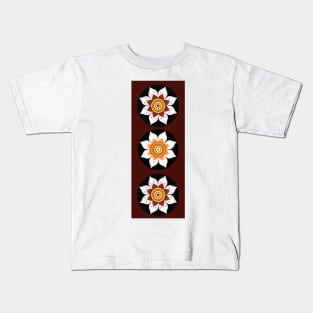 Traditional Asian Art Flower Design Kids T-Shirt